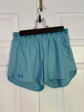 Under Armour Women's Teal Athletic Running Shorts